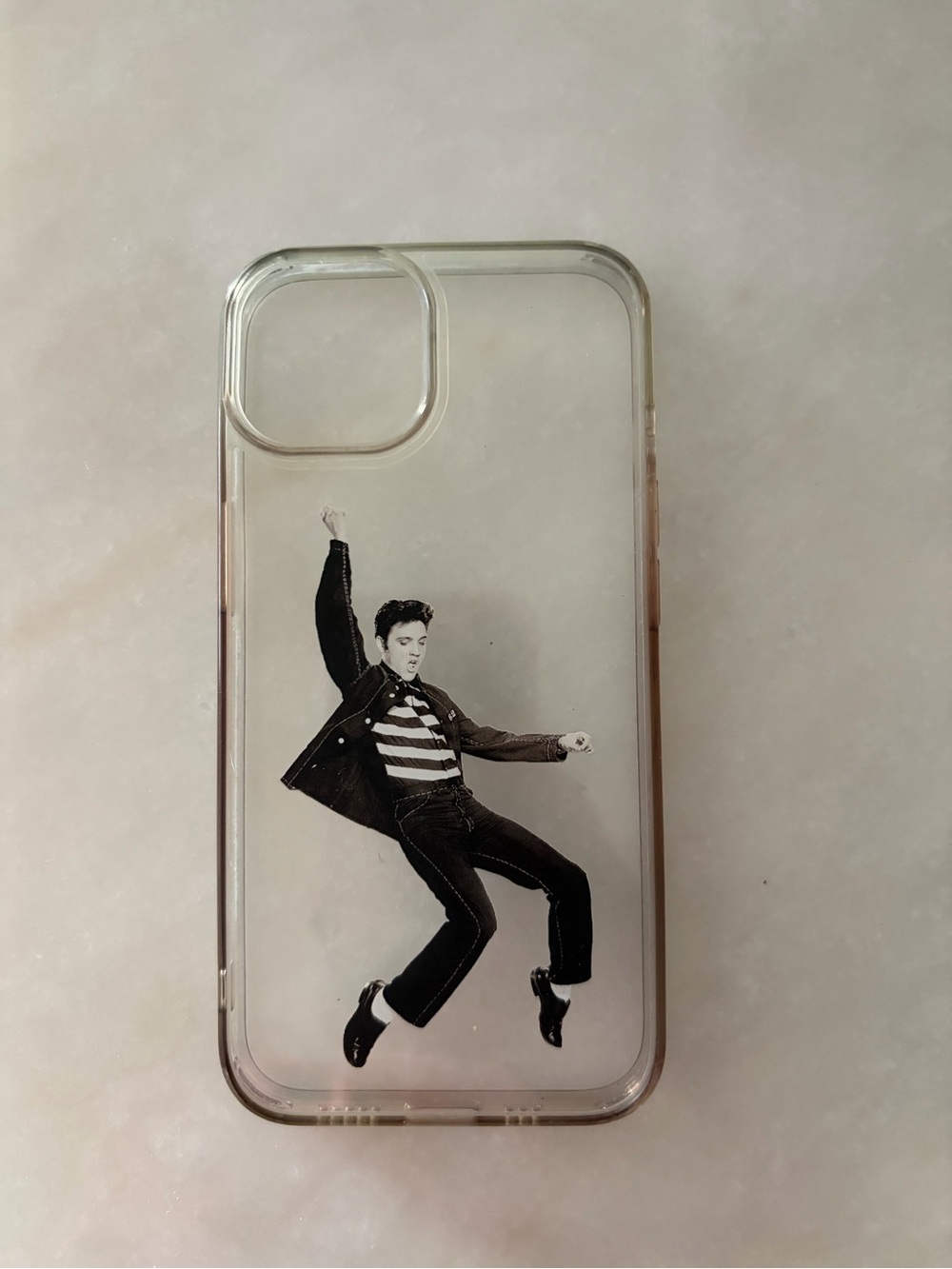Clear Elvis Presley iPhone 13 Case - Transparent